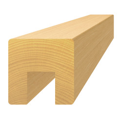Drevený profil 40 x 40 x 3000 mm, (17 x 20 mm), buk, brúsený Drevený profil 40 x 40 x 3000 mm, (17 x 20 mm), buk, brúsený